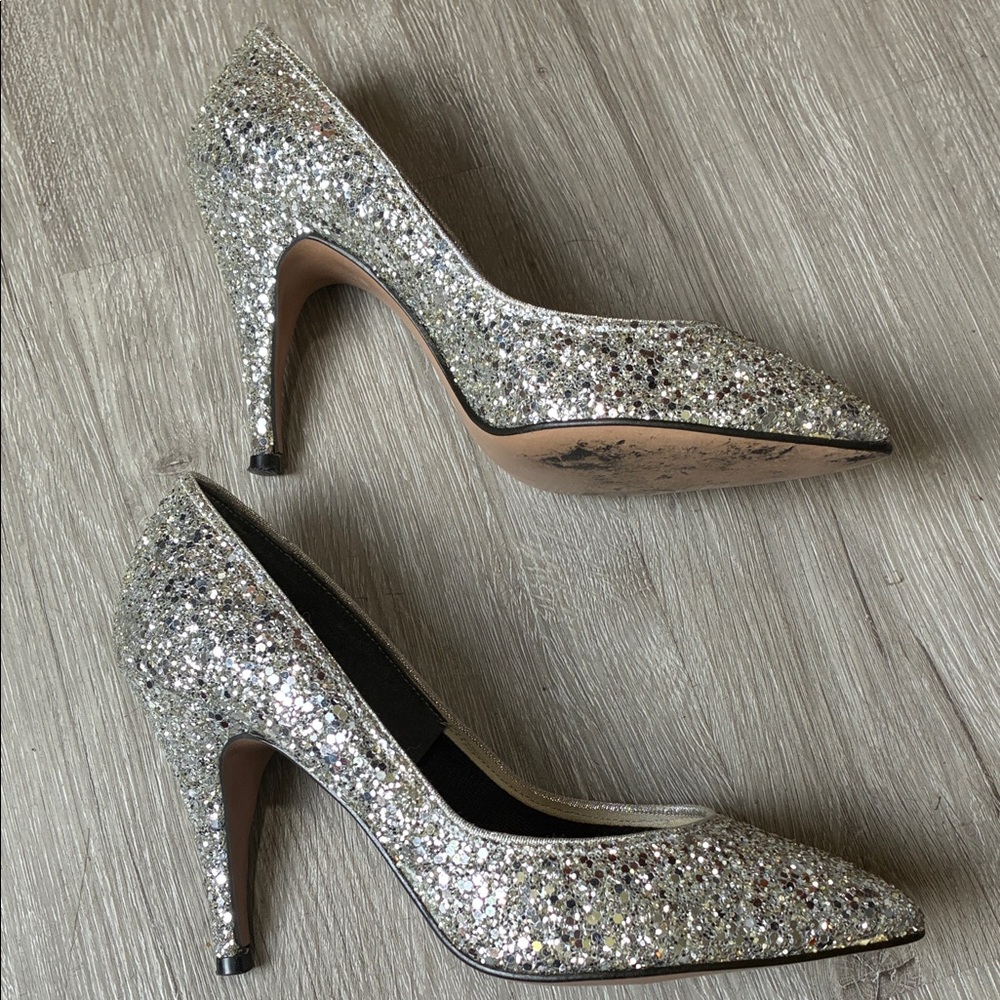 Silver Glitter Imperial Women's Shoes - Picture 4 of 5